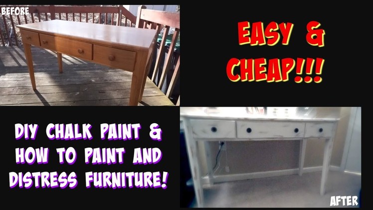 DIY Chalk Paint & How to Paint and Distress Furniture! | Life With Lo