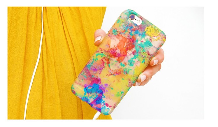 DIY Color Water Marble Phone Case
