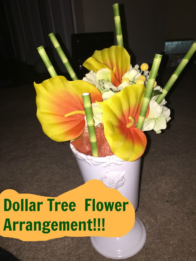 DIY: Dollar Tree Flower Arrangement