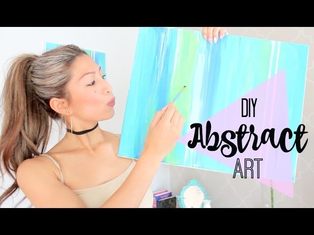 DIY Easy Abstract Art Painting - for BEGINNERS!