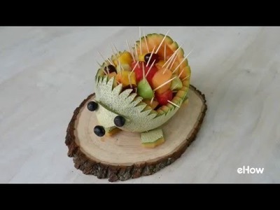 DIY Easy Cantaloupe Hedgehog