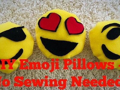 DIY Emoji Pillows | No Sewing Needed!