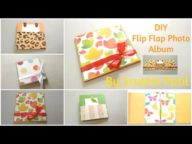 DIY Flip flap Mini Photo Album Tutorial | By Srushti Patil | Card Ideas