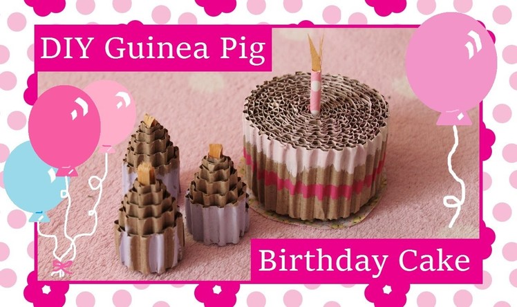DIY Guinea Pig Birthday Cake Toy Tutorial