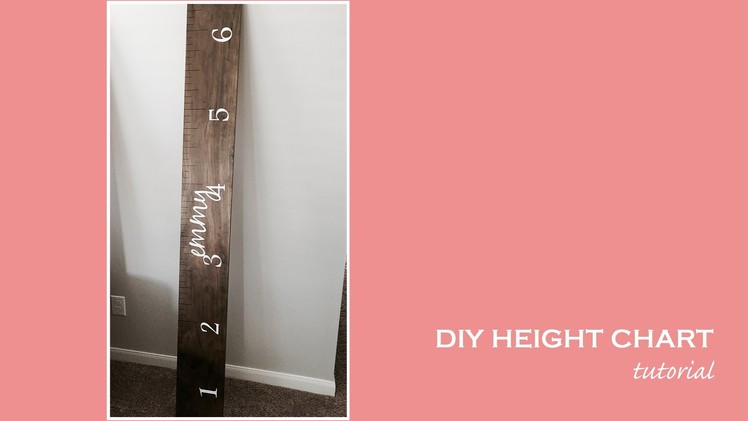DIY Height Chart Tutorial