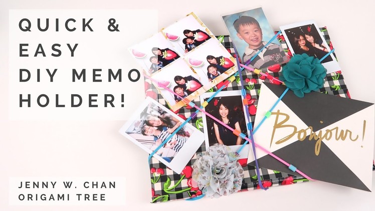 DIY Memo Board & Photo Collage Holder. Picture Frame- Quick & Easy! Takes 10 Minutes!