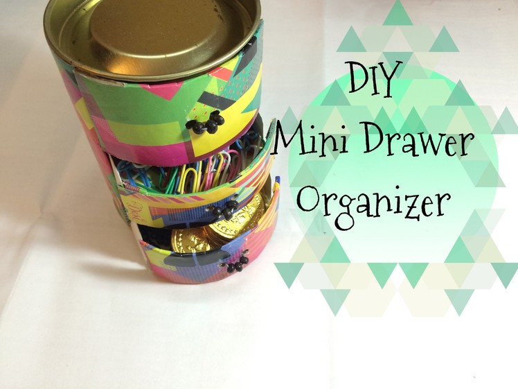 DIY Mini Drawer organizer using cookie box❤️