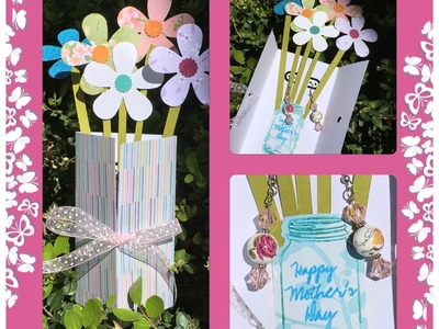 DIY Mother's Day Flower Earring Card Vase