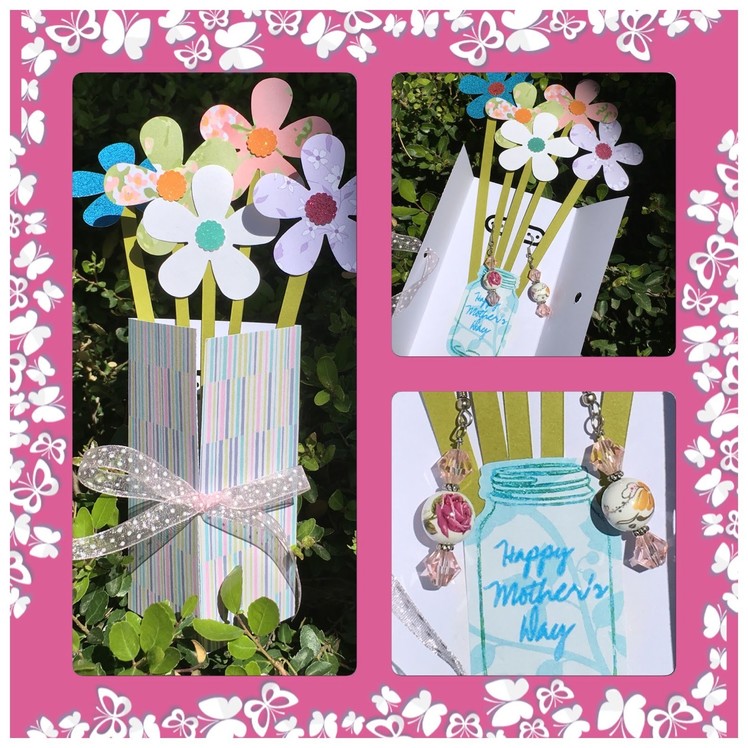 DIY Mother's Day Flower Earring Card Vase