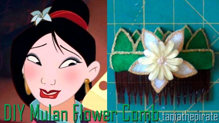 DIY Mulan Flower Hair Comb