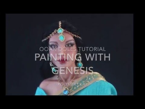 DIY- Painting with Genesis - Polymer Clay Ooak Dolls Tutorial