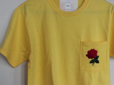 DIY Rose Patch T-Shirt