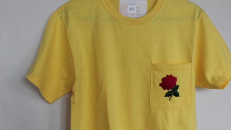 DIY Rose Patch T-Shirt