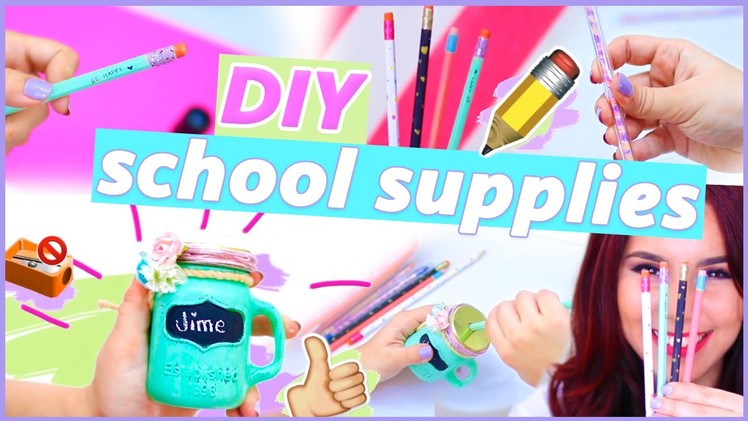 DIY SCHOOL SUPPLIES: Mason jar sharpener + pencils + pens ♥ Jime