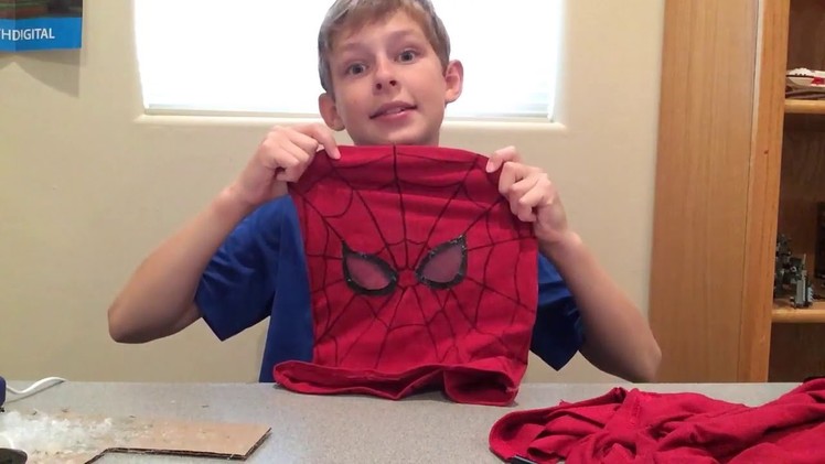 DIY spiderman mask tutorial