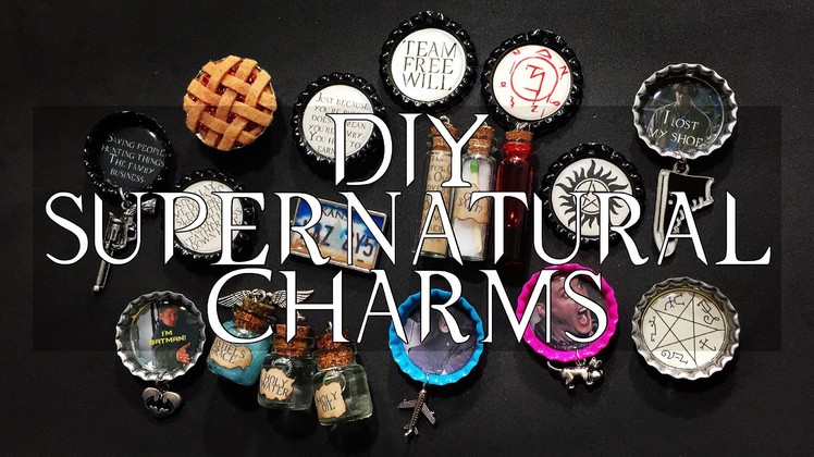 DIY Supernatural Charms | Bottle caps.magnets.pins.& more!