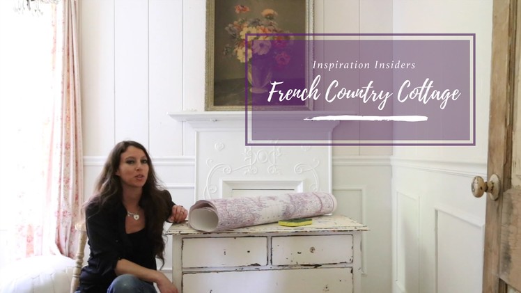 DIY: Transform Furniture with Removable Wallpaper| French Country Cottage