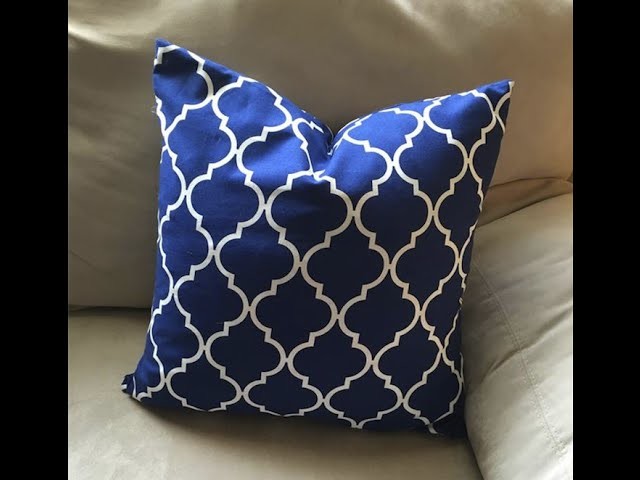 EASY DIY Changeable Square Throw Pillow Cover