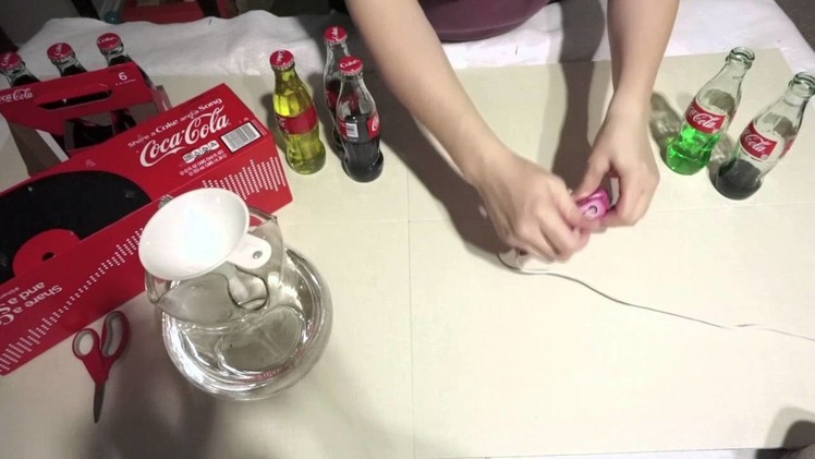 Easy DIY Xylophone from Coca Cola Bottles