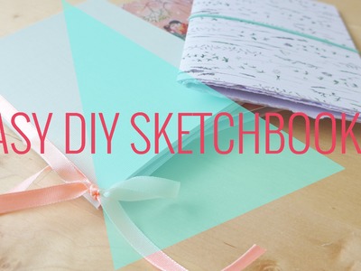 Easy no sew no glue no staple DIY sketchbooks!