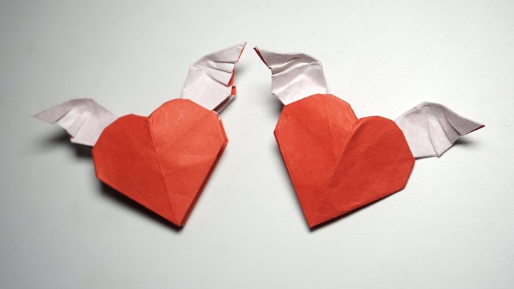 Easy origami WINGED HEART tutorial - DIY (Henry Phạm)
