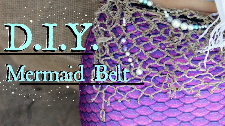 How to make a Belt out of Fish Netting | DIY Mermaid Accessory for #Mermaiding & Swimming