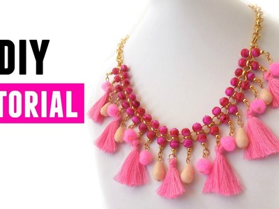 How To Make A Statement Necklace  - DIY Jewelry making