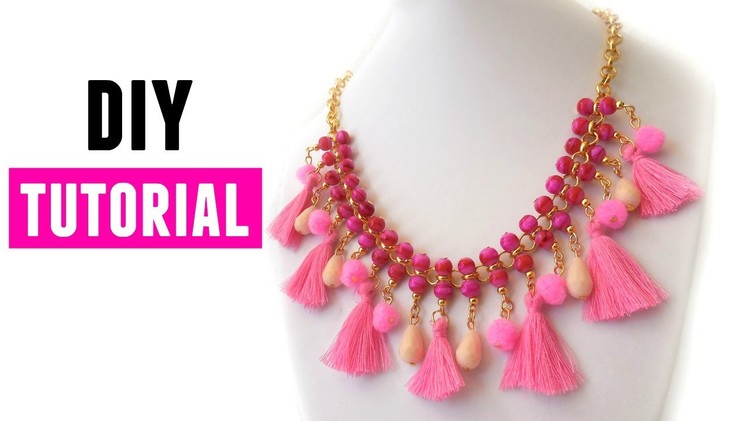 How To Make A Statement Necklace  - DIY Jewelry making