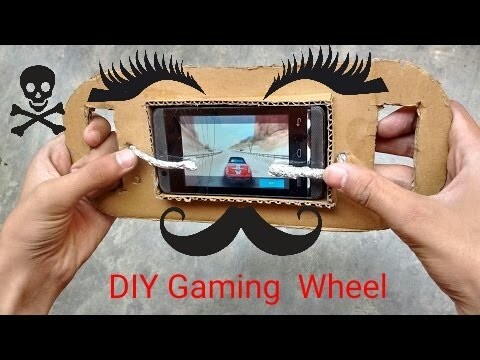 How to make DIY Gaming Wheel for Smartphone.Tablet!!!Good Driving Experience!!!!:)