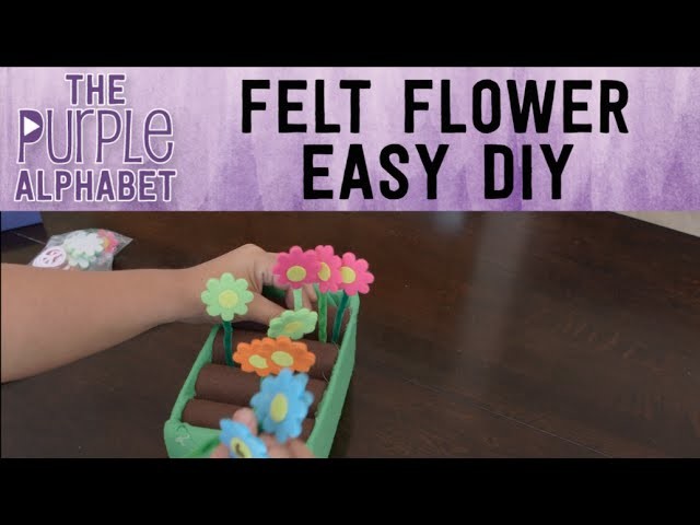 How to Make Felt Flower & Garden Box DIY