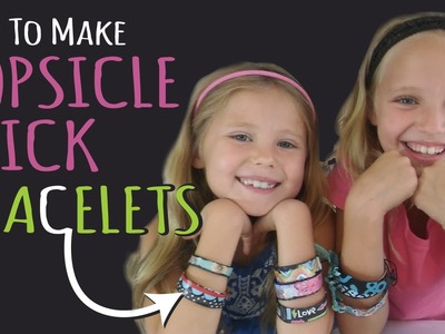 How to Make Popsicle Stick Bracelets – Kids Crafts – DIY Jewelry – Birthday Gifts