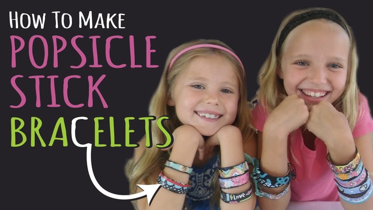 How to Make Popsicle Stick Bracelets – Kids Crafts – DIY Jewelry – Birthday Gifts