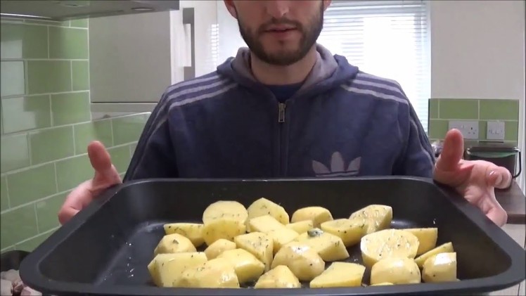 How to make simple roast potatoes for beginners, students or DIY chefs.