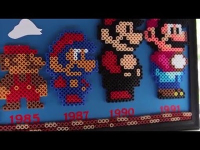 Super Mario Bros: Evolution of Mario Picture Frame D.I.Y