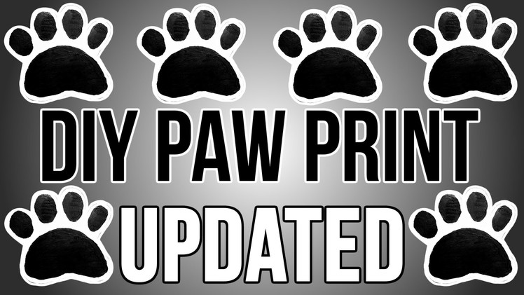 [UPDATED 2016] DIY PAW PRINT | How to Make an EASY FREE PAW PRINT STAMP