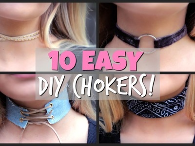 10 CUTE & EASY DIY CHOKERS!
