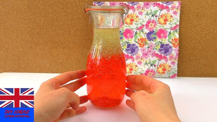 DIY Anti-Stress Bottle with Lava Effect – Orbeez Pearls and Glitter