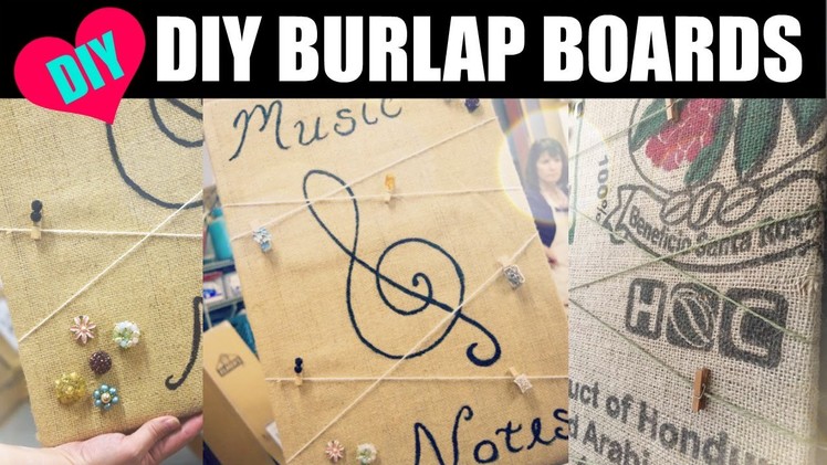 DIY Burlap To do Boards