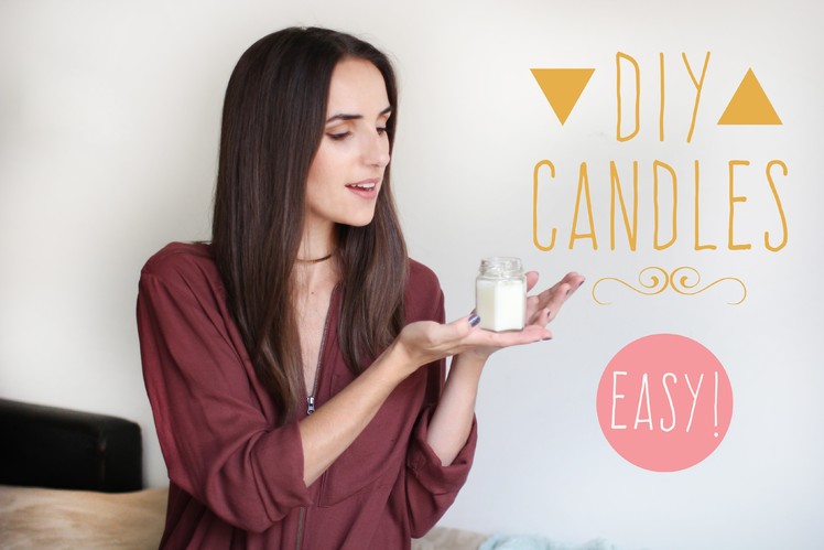 DIY Candle Tutorial ♡ SO easy!