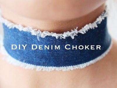 DIY Denim Choker | Amrani & Roy