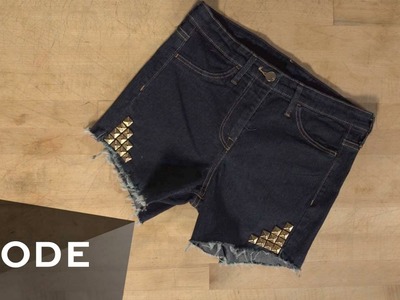 DIY Denim Shorts | Glam It Yourself ★ Mode.com