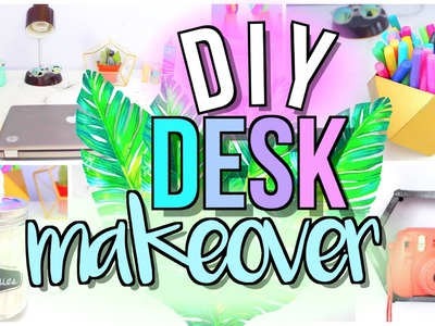 DIY Desk Decor + Organization | Desk Area Makeover | JENerationDIY