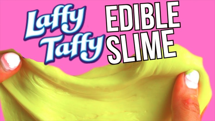 DIY EDIBLE Laffy Taffy Slime! Candy To Slime in 20 SECONDS TESTED!