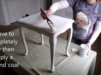 DIY French shabby chic table makeover in Annie Sloan Chalk Paint Tutorial