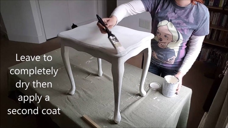 DIY French shabby chic table makeover in Annie Sloan Chalk Paint Tutorial