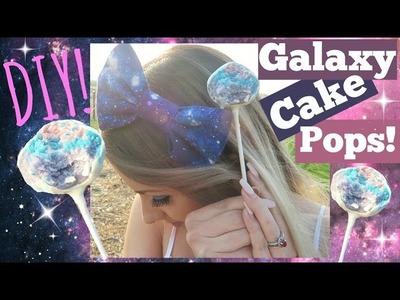 DIY Galaxy Cake POPS!! Fun & Easy!