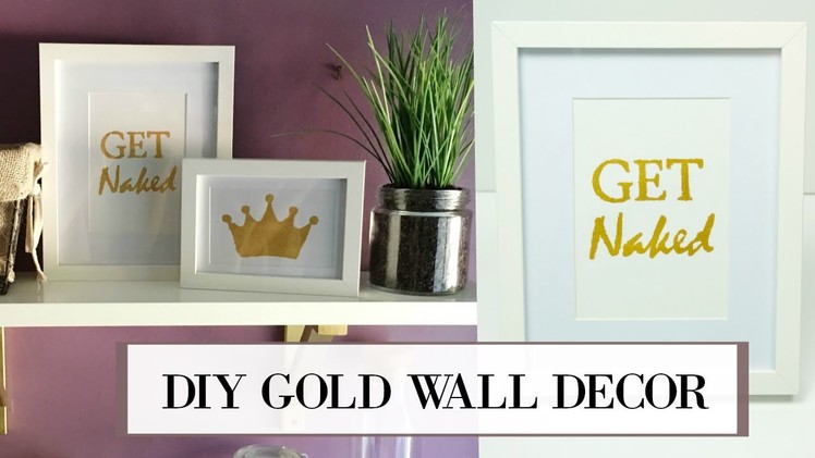 DIY Gold Leaf Wall Art | ALANNA FOXX