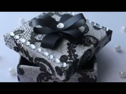 DIY Lace Gift box.Jewelry box - Decoupage