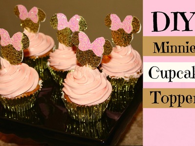 DIY Minnie Mouse Cupcake Toppers