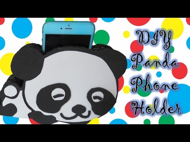 DIY Panda Phone Holder. Charging Dock - Easy Room Decor - Huggy Bunnies